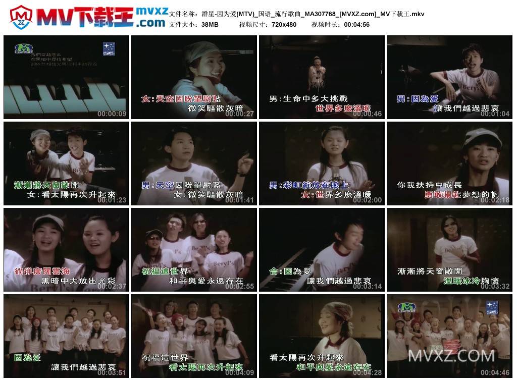 群星-因为爱(MTV)_国语_流行歌曲_MA307768